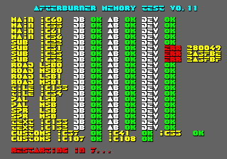 After Burner Test Rom (v0.11) png snap