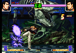 Kof 10th Anniversary 2005 Unique (Violet Fire) png snap
