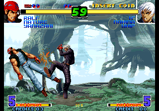 Kof 10th Anniversary 2005 Unique (Practice Mode Maximum Power) png snap