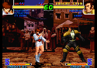 Kof 10th Anniversary 2005 Unique (Turn Time Bg Into Half Transparency V1) png snap
