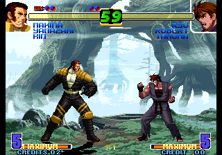 Kof 10th Anniversary 2005 Unique (Turn Life-Bar Into Half-Transparency) png snap