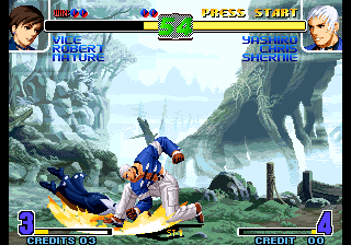 Kof 10th Anniversary (Turn Time bg Into Half Transparency V1) png snap