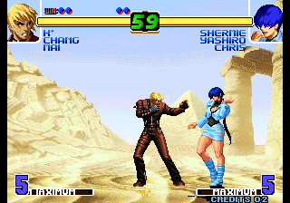 Kof 10th Anniversary Extra Plus (Green Fire) png snap