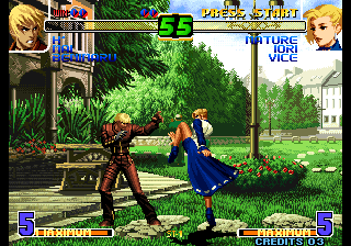 Kof 10th Anniversary Extra Plus (Turn Life Bar Into Half Transparency) png snap