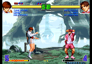 Kof 10th Anniversary Extra Plus (Turn Time-Bg Into Half Transparency V1) png snap