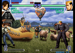 Kof2002 (PlayStation 2 Enhanced Edition Extremely simplified (Iori Bailu k9999 Diamond) png snap