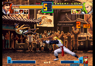 Kof2001 (Char color changed - Attack cremation ice blue set 3) png snap