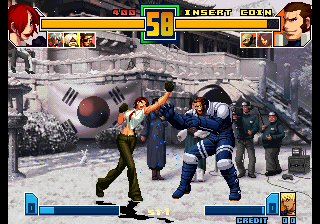 Kof2001 (Char color changed - Attack cremation ice blue set 2) png snap