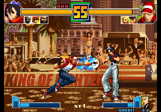 Kof2001 (Char color changed - Attack cremation ice blue set 1) png snap