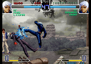 Kof2002 (Color changed - Attack cremation ice blue) png snap