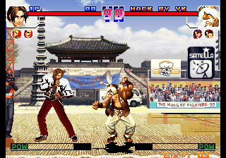 Kof'97 (The Martial Arts Mythical Dark Snake Test Version 56)(83 Repair Crazy Eight Super Kill Stuck, The Big Snake Double White Sunshine Two Hair A Key Hair Attack Break Defense First Dizziness) png snap