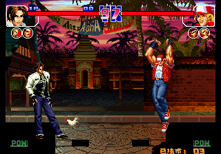 Kof'97 (The Martial Arts Myth Test Version 64)(83 Optimized Eight Gods Crazy Eight Feet Out Of The Move + Big Snake Double Sunshine Two Hair A Key Hair Attack Break Defense Dizziness) png snap