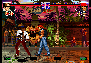 Kof'97 (The Martial Arts Mythical Dark Snake Test Version 75)(85 Big Snakes Heart Teleport, Six Hair Color Dense Sunlight + Protective Light First Dizziness) png snap