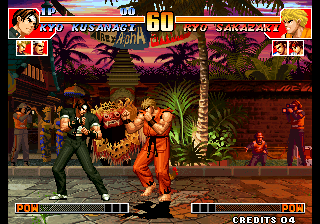 Kof'97 (Add Orochi's portrait (C1 C2 version)(Hack ?), 2005-02-23) png snap