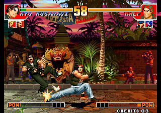 Kof'97 (Yagami Temple Shot Kill) png snap