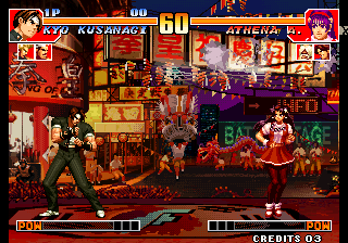Kof'97 (Dragon And Tiger Flurry & Phoenix Foot Defense With 95) png snap