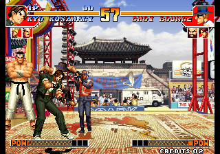 Kof'97 (Add Char - no Orochi - Pow hack ABC in Extra Mode set 1) png snap