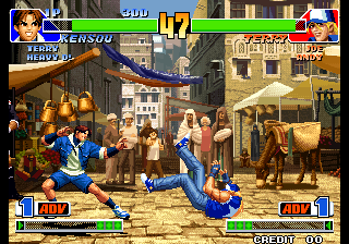 Kof'98 (Ultra kill start max in Adv Mode - Ultra pow hack ABC) png snap
