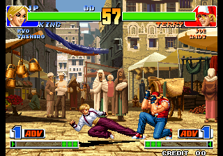 Kof'98 (Ultra kill start max in Adv Mode - Pow hack ABC) png snap