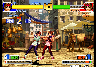 Kof'98 (Style changes for Kyo to 95' Kyo, Iori and Rugal) png snap