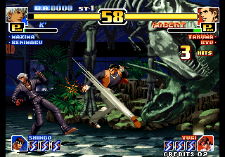 Kof'99 (DreamCast 1.2f) png snap