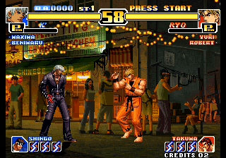 Kof'99 (3 Add Char - Simple moves rev - Athena style changed, 2003-09-24) png snap
