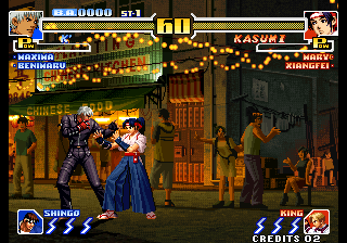 Kof'99 (Remix Pro)(Diff Moves - Beta v1.00c built 0308e) png snap