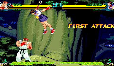 Marvel Super Heroes Vs. Street Fighter (970707J, Get maximum power on attack) png snap
