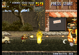 Metal Slug 4 (Weapons Thunder Cloud With Infinite Ammo) png snap