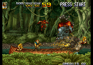 Metal Slug 5 (Enemies Resetting Summon Slug Edition, 2019-01-01)(Revised Version Big Shotgun Remix 1.0, 2020-10-08) png snap