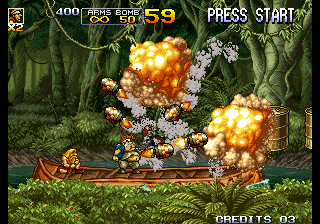 Metal Slug 5 (Fighting Machine Latest Version, 2015-01-20)(Revised Version Enemy Chaser Remix 1.1, 2020-10-02) png snap