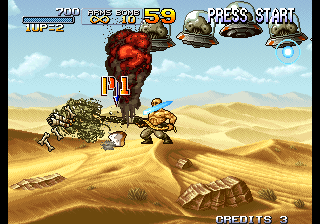 Metal Slug X (Allen O'Neil See You In Hell 2R Edition 2020-07-16)[TEST DEMO])(Extreme Blue) png snap