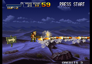 Metal Slug X (Weapons Big Rocket Launcher With Infinite Ammo) png snap