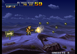 Metal Slug X (Weapons Drop Shot With Infinite Ammo) png snap