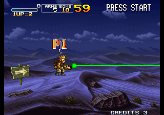 Metal Slug X (Weapons Laser Gun With Infinite Ammo) png snap
