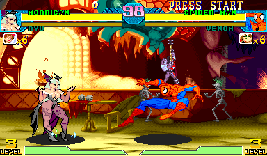 Marvel Vs. Capcom: Clash of Super Heroes (980123J, Get maximum power on attack) png snap
