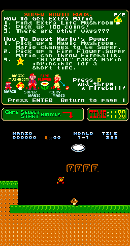 Super Mario Bros. (Cresent 2, 2020-08-11)(PlayChoice-10) png snap