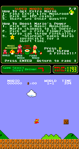 Super Mario Bros. (Double Jump, 2013-03-19)(PlayChoice-10) png snap