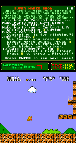 Super Mario Bros. (Happy Experience Of Super Mario, 2011-12-29)(PlayChoice-10) png snap