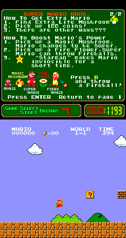 Super Mario Bros. (Limit Modification, 2011-12-29)(PlayChoice-10) png snap