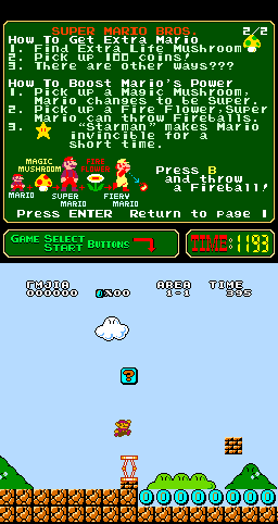 Super Mario Bros. (Liu Mingjia's Adventure, 2011-12-23)(PlayChoice-10) png snap