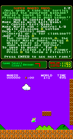 Super Mario Bros. (Mary, 2012-09-28)(PlayChoice-10) png snap