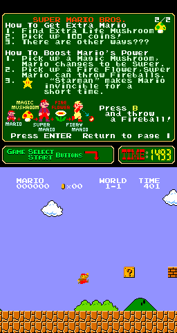 Super Mario Bros. (Mods Invincible, 2011-12-23)(PlayChoice-10) png snap