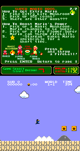 Super Mario Bros. (Mortal Kombat Bros Sub Zero Mythologies Quest, 2013-03-16)(PlayChoice-10) png snap