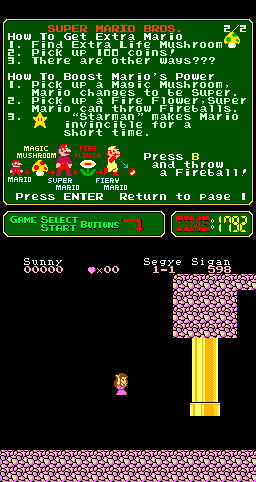 Super Mario Bros. (Yoona(cu)Normal, 2013-03-19)(PlayChoice-10) png snap