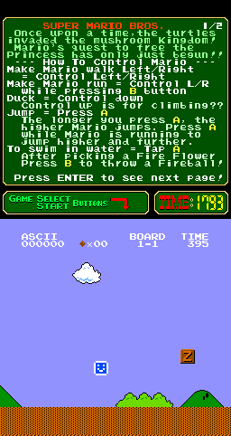 Super Mario Bros. (Zzt, 2015-09-20)(PlayChoice-10) png snap