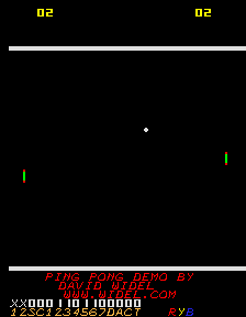 Ping Pong demo (Pacman Hardware) png snap