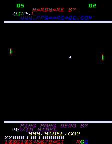 Ping Pong demo (Pacman Hardware) v2 png snap