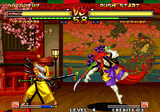 Samurai Shodown V (Yoshitora Always Have Seven Sword Move) png snap
