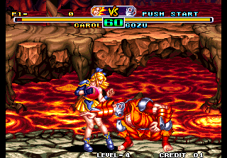 Savage Reign (Debug menu unlocked - P1 and P2 Press select to change stage) png snap